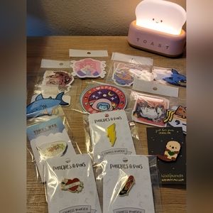 Cute mystery bag with patches/pins/stickers